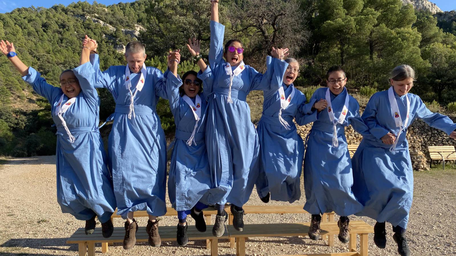 Ordained Women Jumping